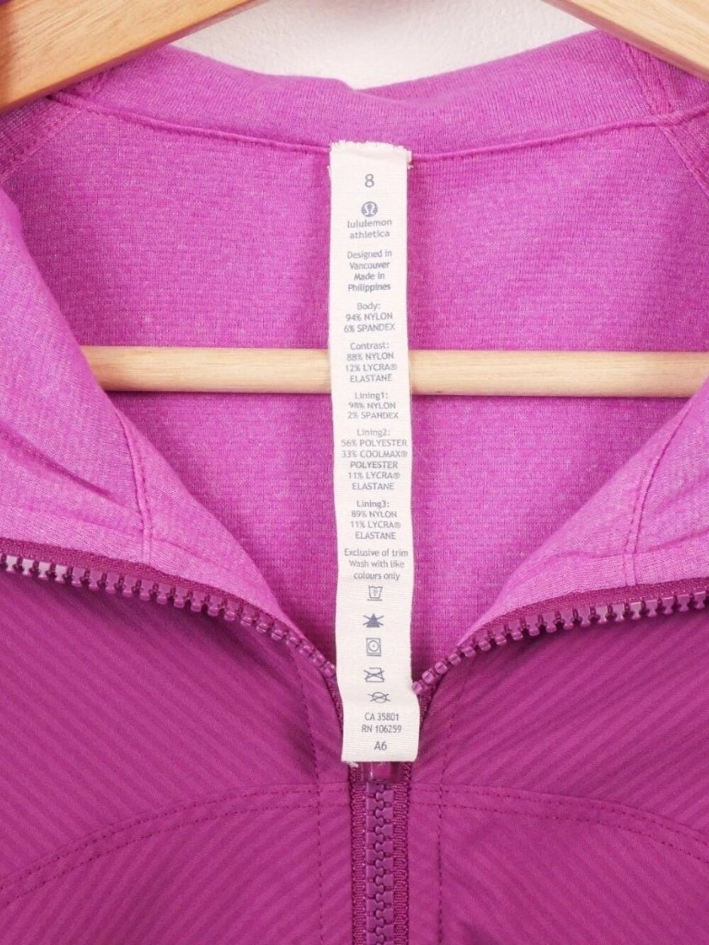 Lululemon In Flux Reversible Jacket Size 8 - Picture 4 of 6